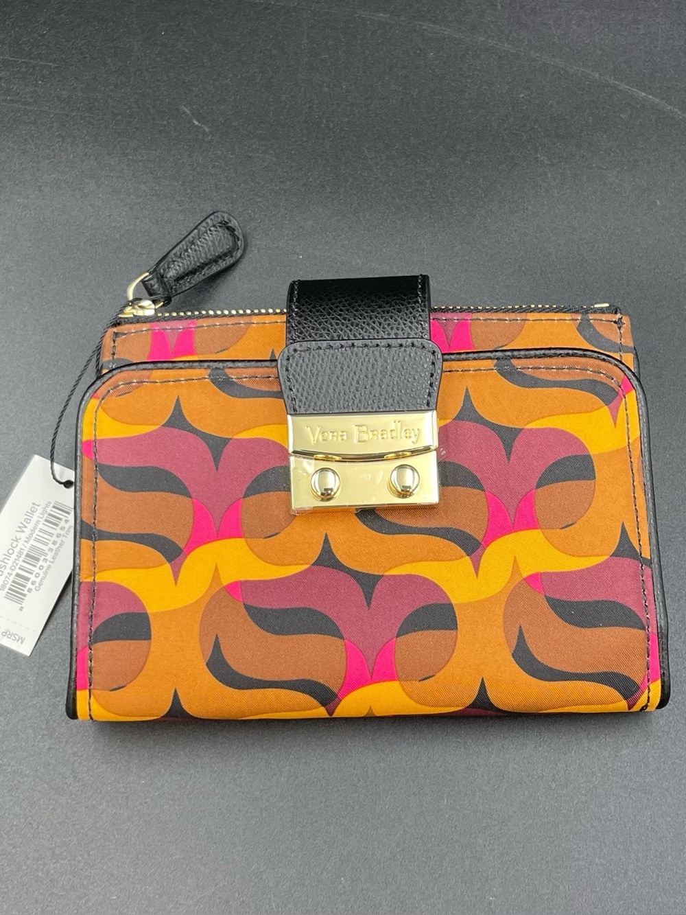 Vera Bradley Modern Lights Push Lock Wallet NWT